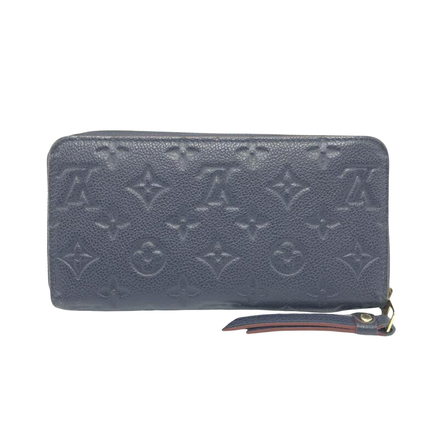 Louis Vuitton Zippy wallet, Navy, Leather, wallet