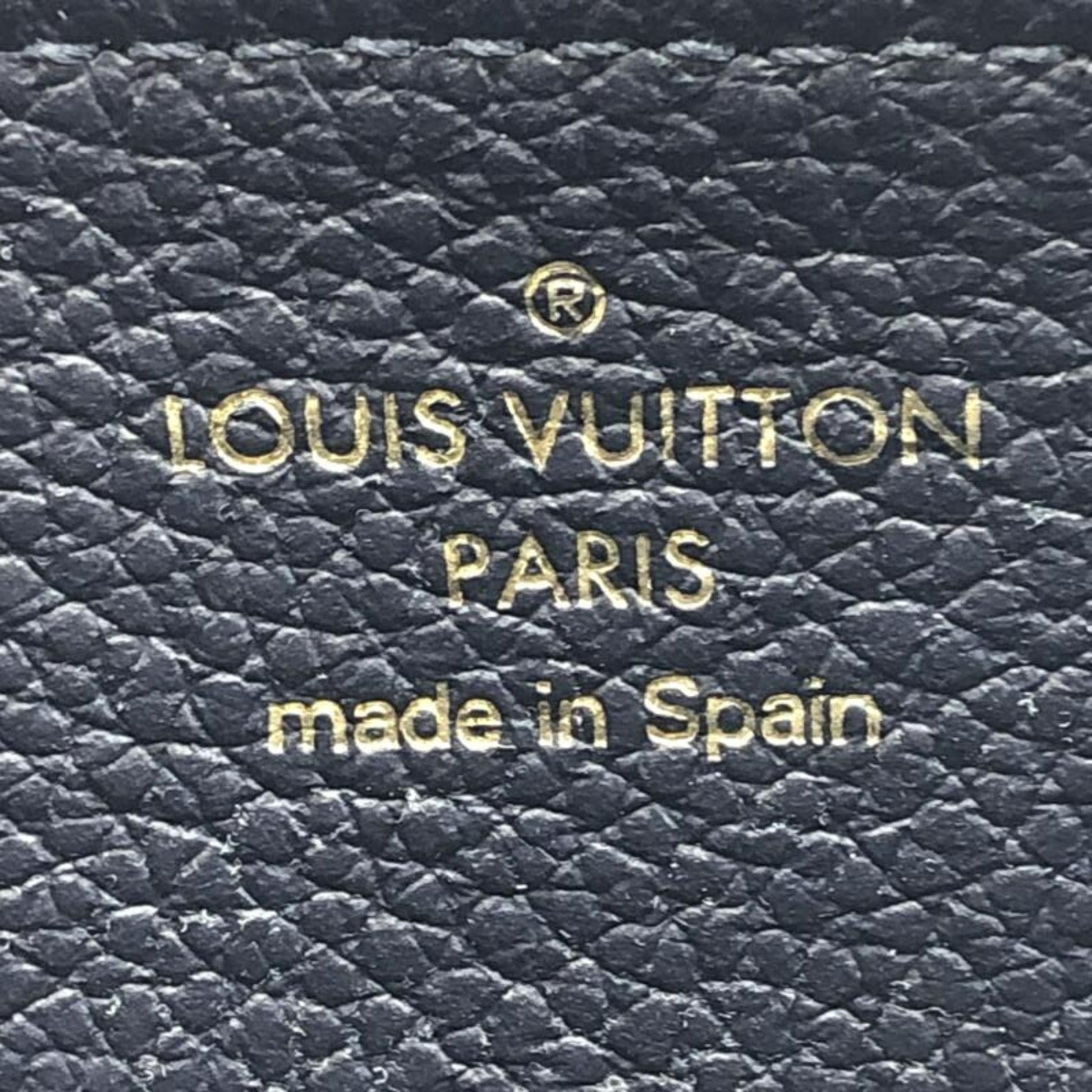 Louis Vuitton Zippy wallet, Navy, Leather, wallet