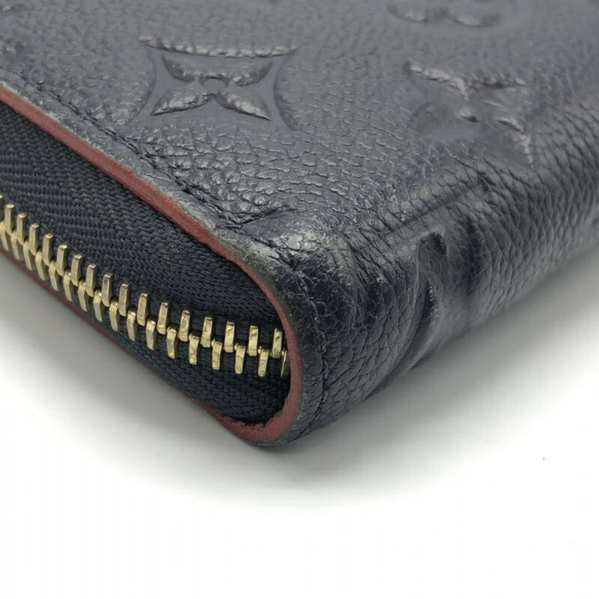 Louis Vuitton Zippy wallet, Navy, Leather, wallet