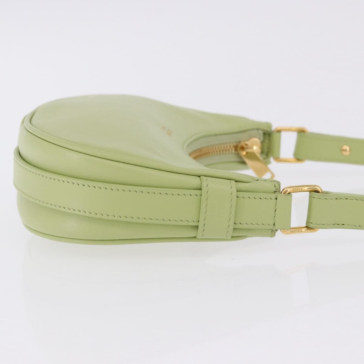 Celine Ava Leather, Green, Leather, Handbag