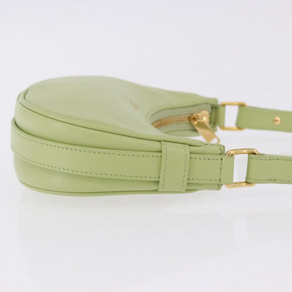 Celine Ava Leather, Green, Leather, Handbag