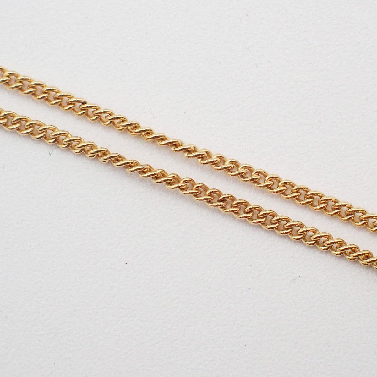 Christian Dior Vintage Dior Logo Metal and Crystal, Gold, Gold Plated, Necklace
