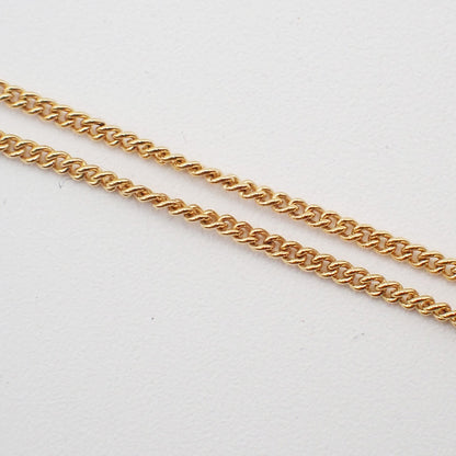 Christian Dior Vintage Dior Logo Metal and Crystal, Gold, Gold Plated, Necklace