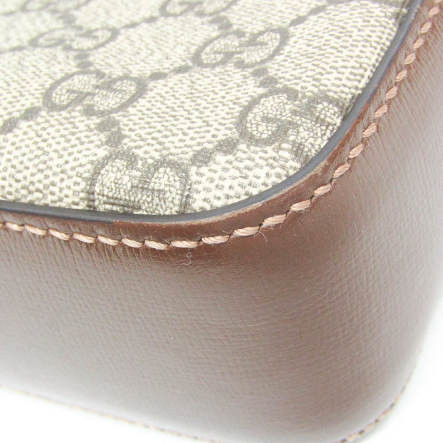 Gucci Interlocking, Beige, Canvas, shoulder