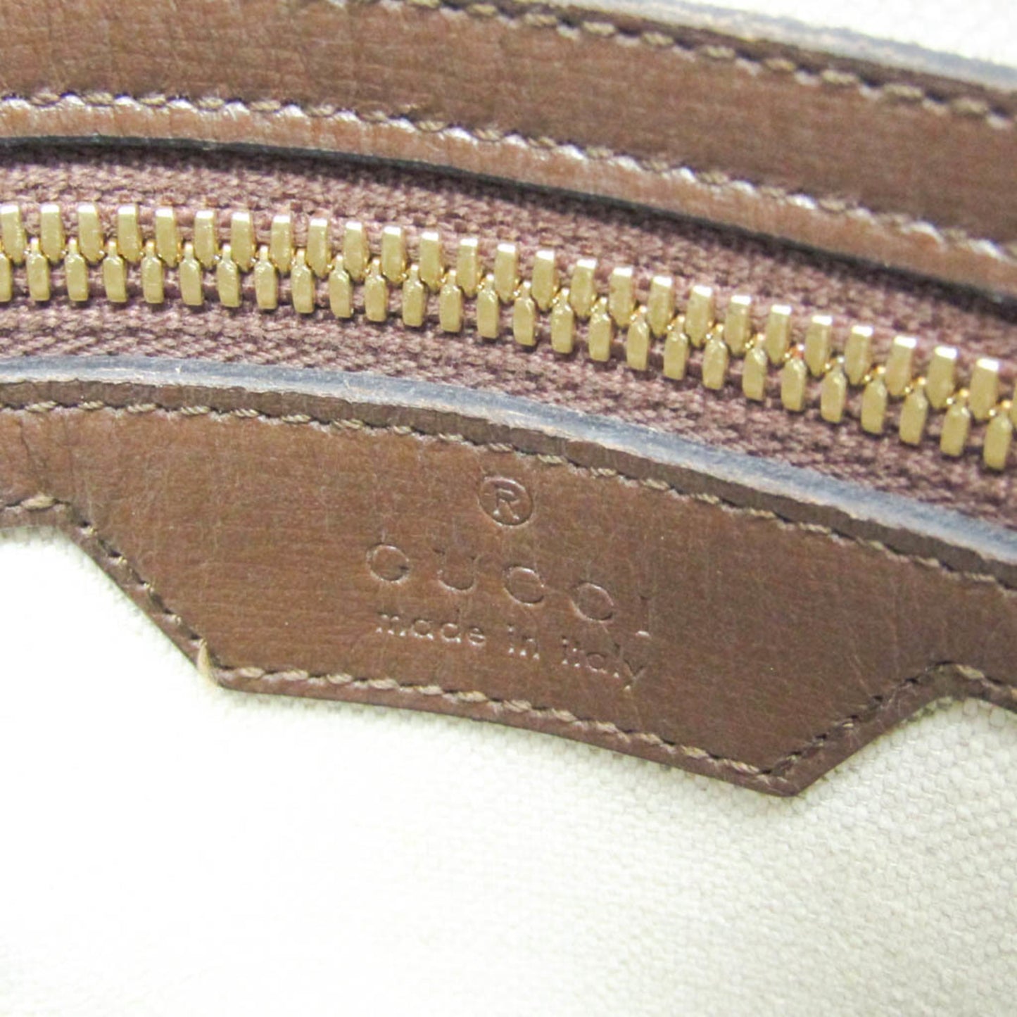 Gucci Interlocking, Beige, Canvas, shoulder