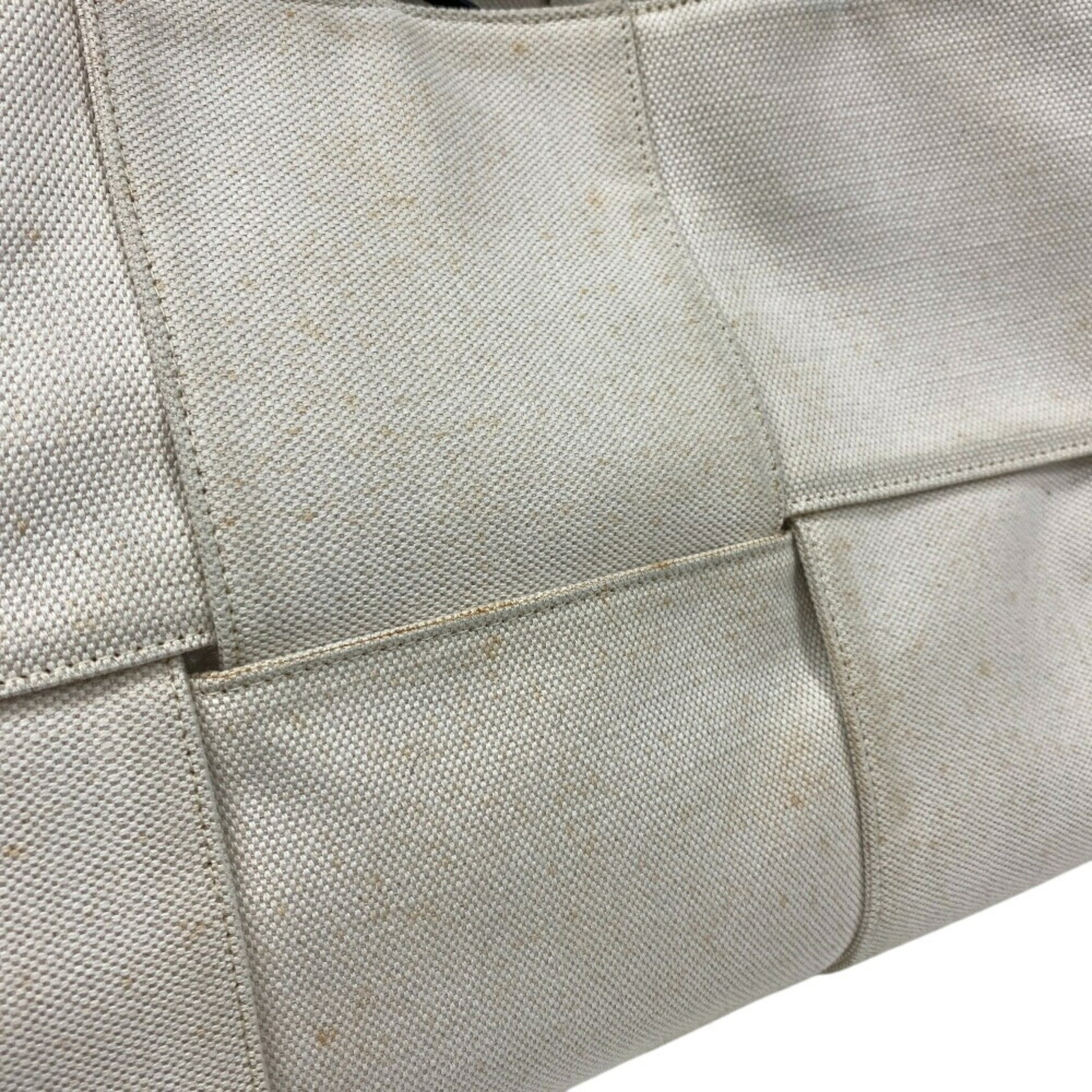 Bottega Veneta Arco, Beige, Canvas, tote