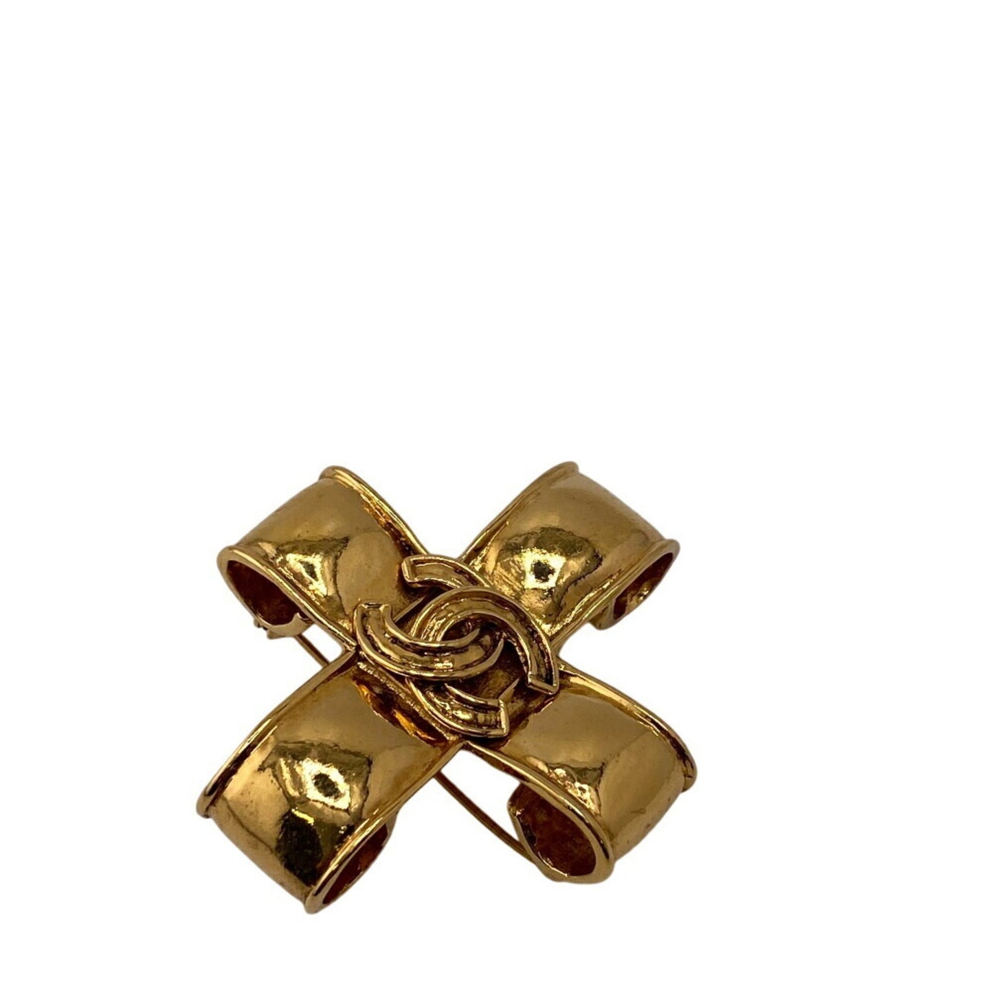 Chanel Coco Mark, Gold, Gold Plated, brooch