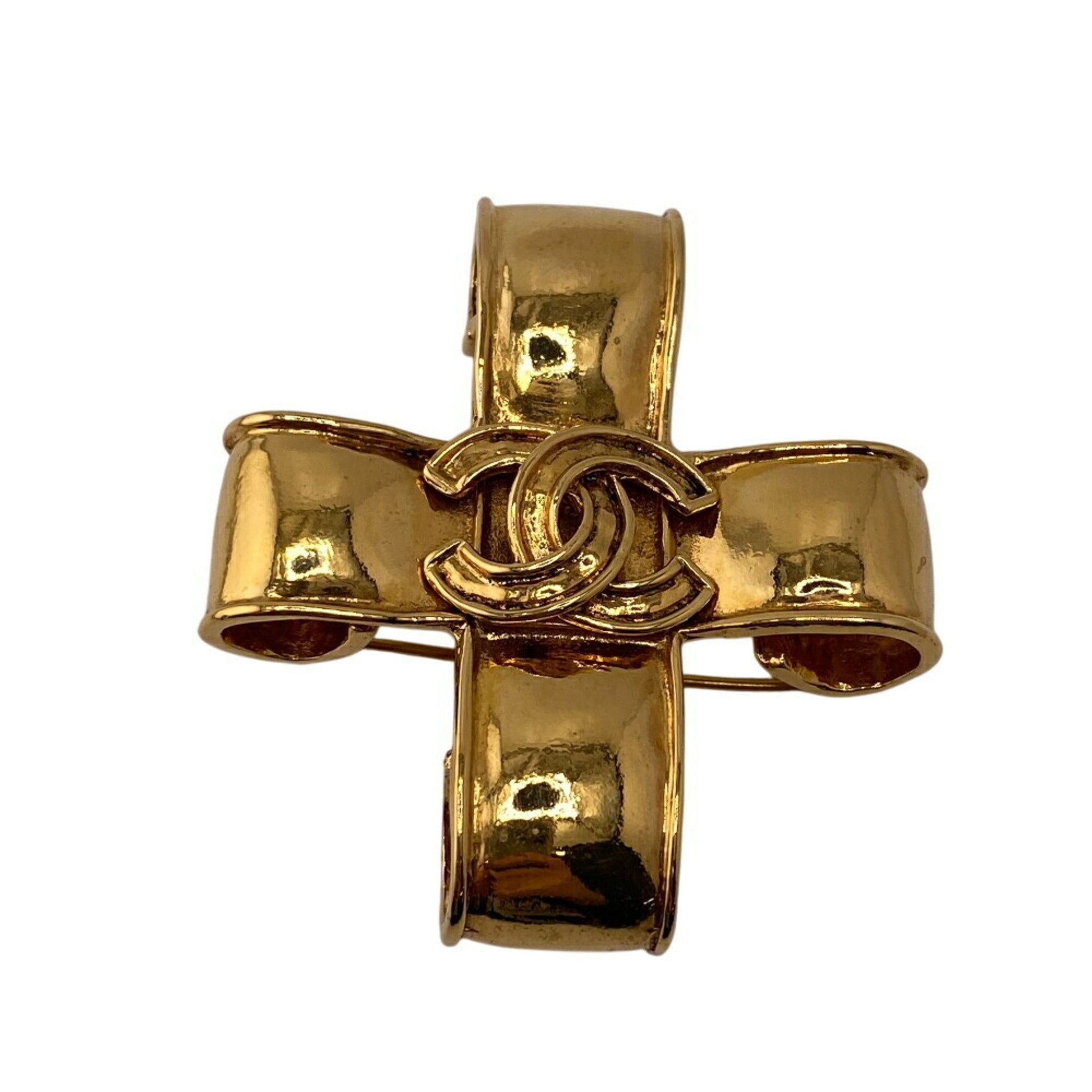 Chanel Coco Mark, Gold, Gold Plated, brooch