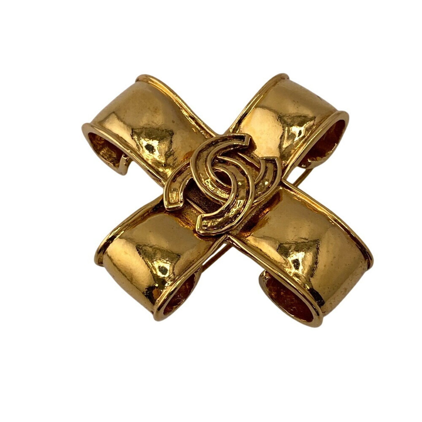 Chanel Coco Mark, Gold, Gold Plated, brooch