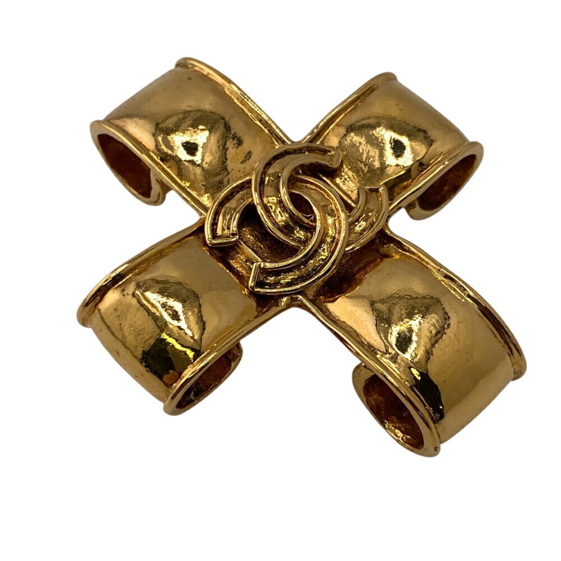 Chanel Coco Mark, Gold, Gold Plated, brooch