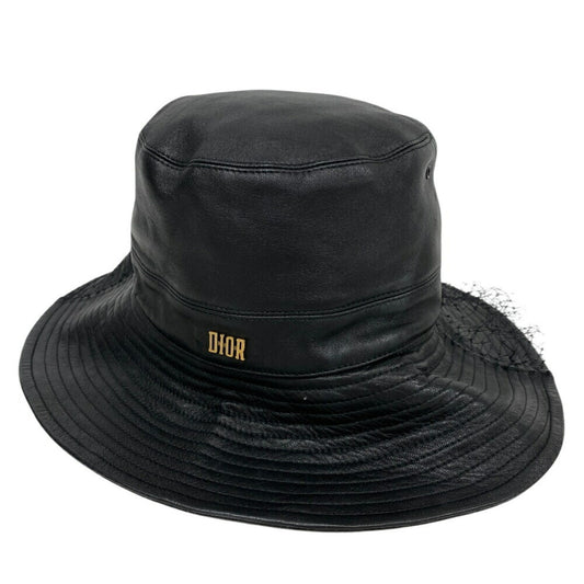 Dior Teddy D, Black, Leather, hat