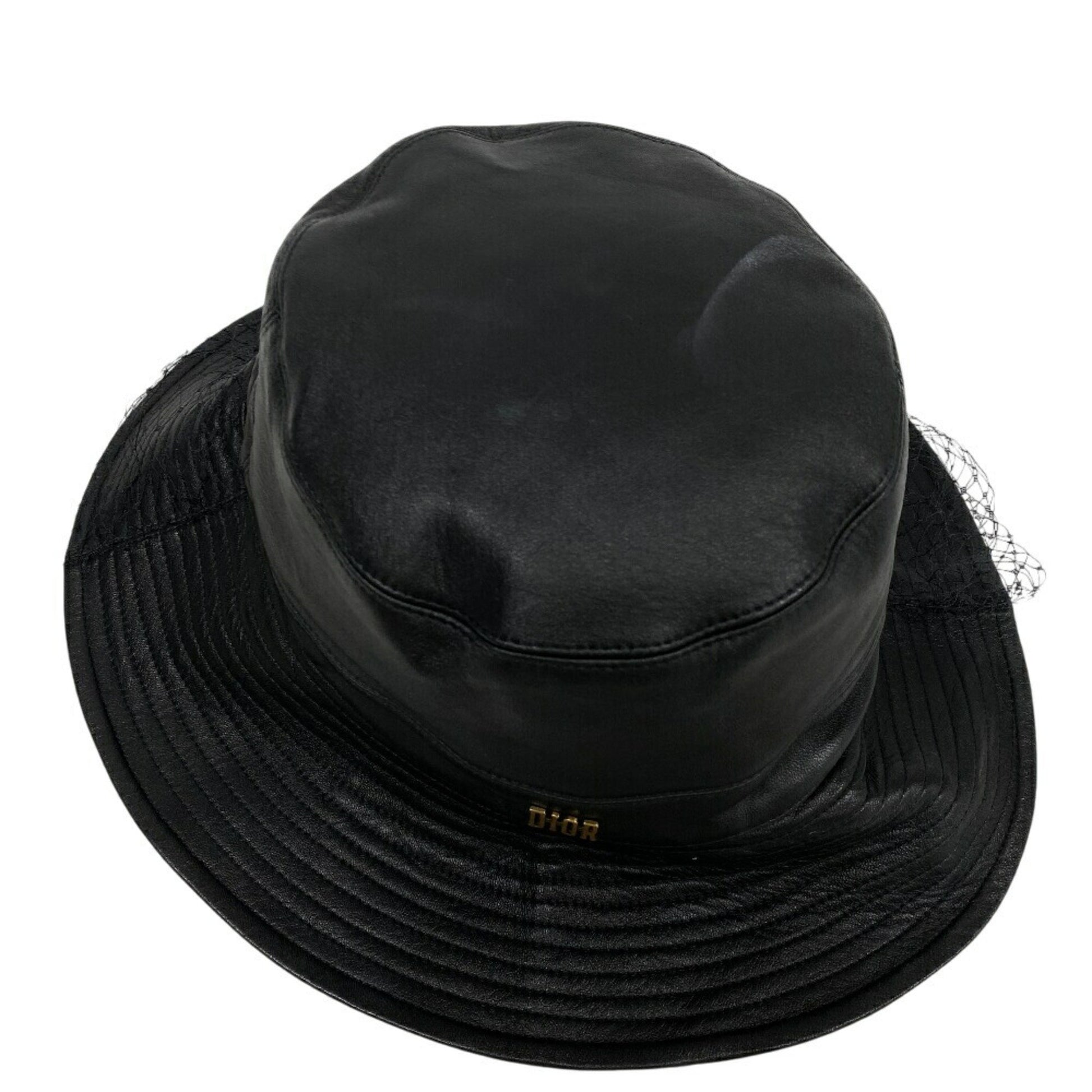 Dior Teddy D, Black, Leather, hat