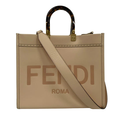 Fendi Sunshine, Pink, Leather, handbag