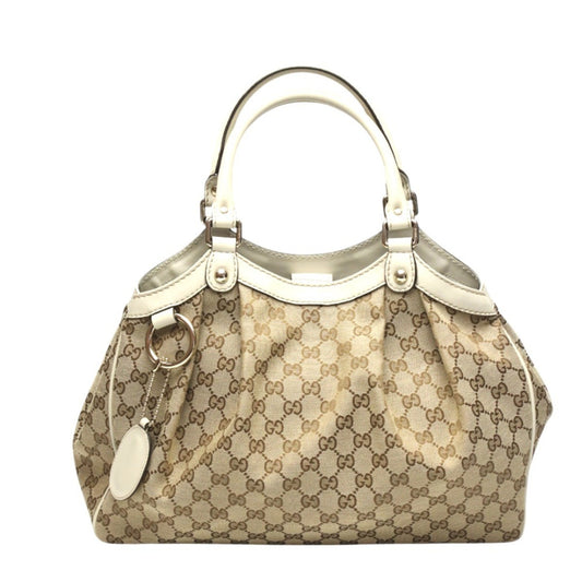 Gucci Sukey, Brown, Canvas, handbag