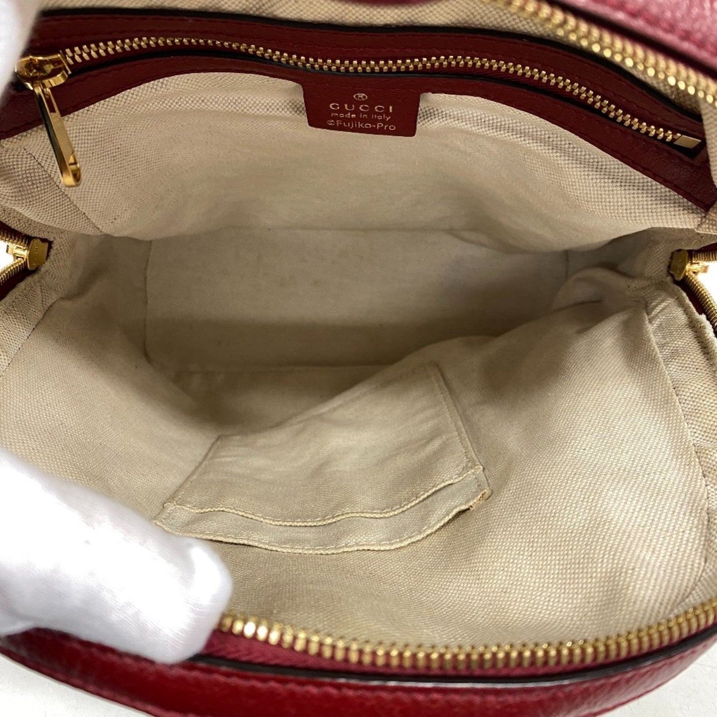 Gucci Ophidia, Brown, Canvas, backpack