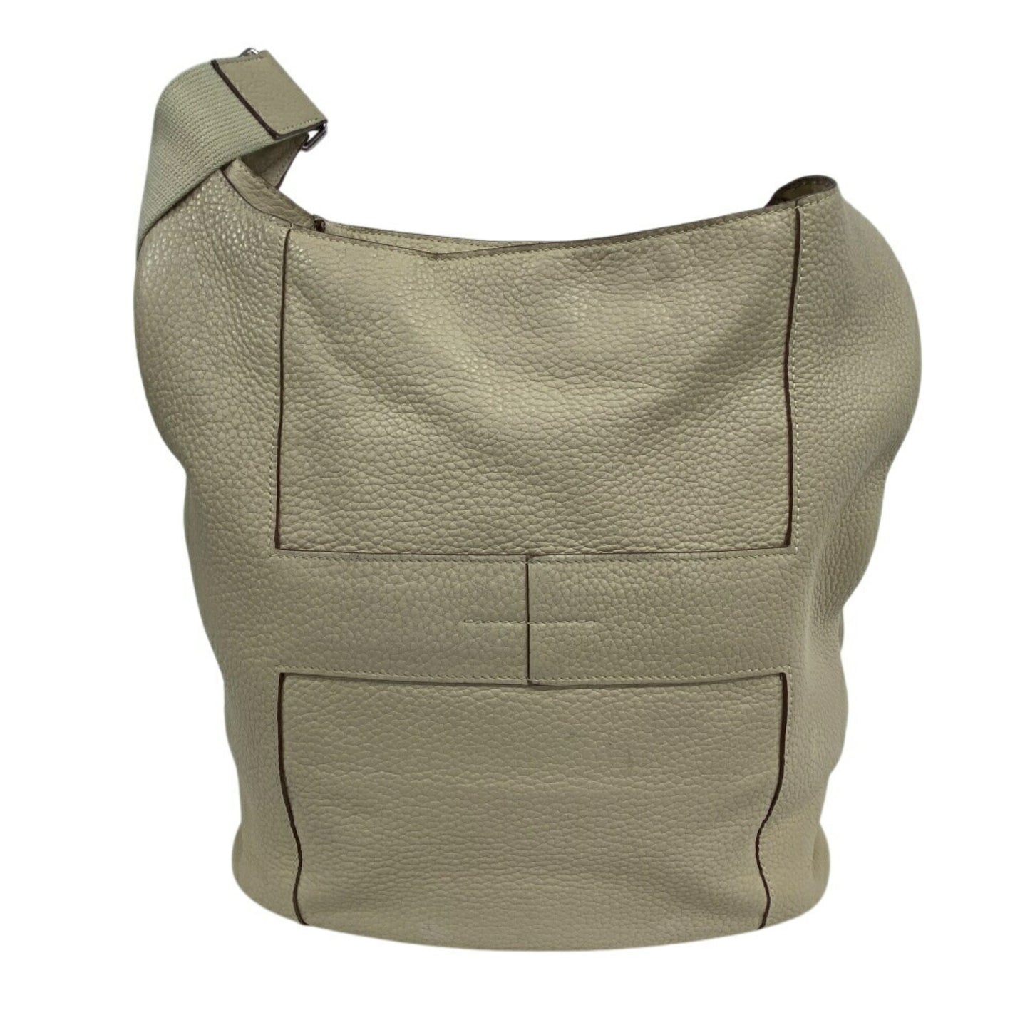 Hermès Goodnews, Beige, Leather, shoulder