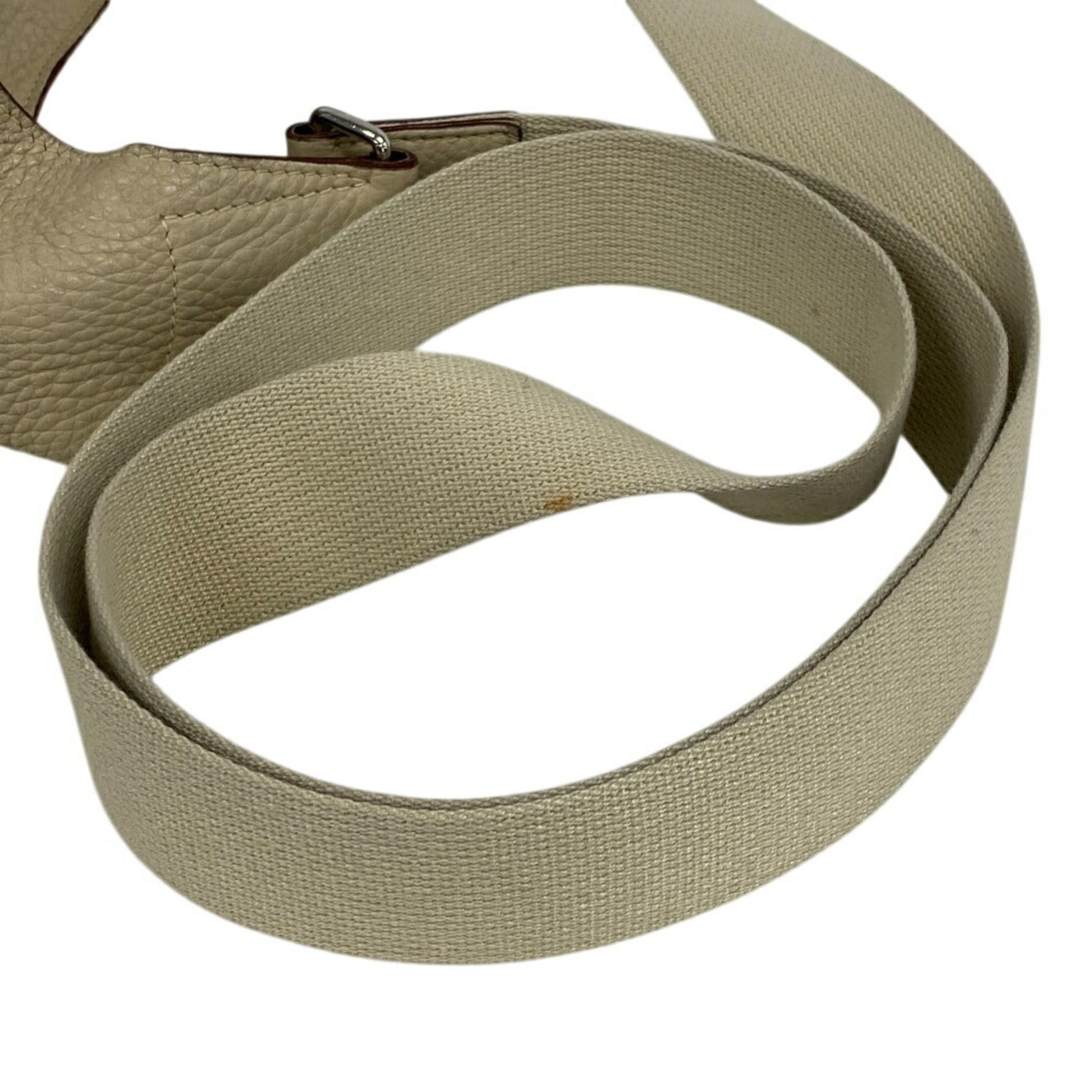 Hermès Goodnews, Beige, Leather, shoulder