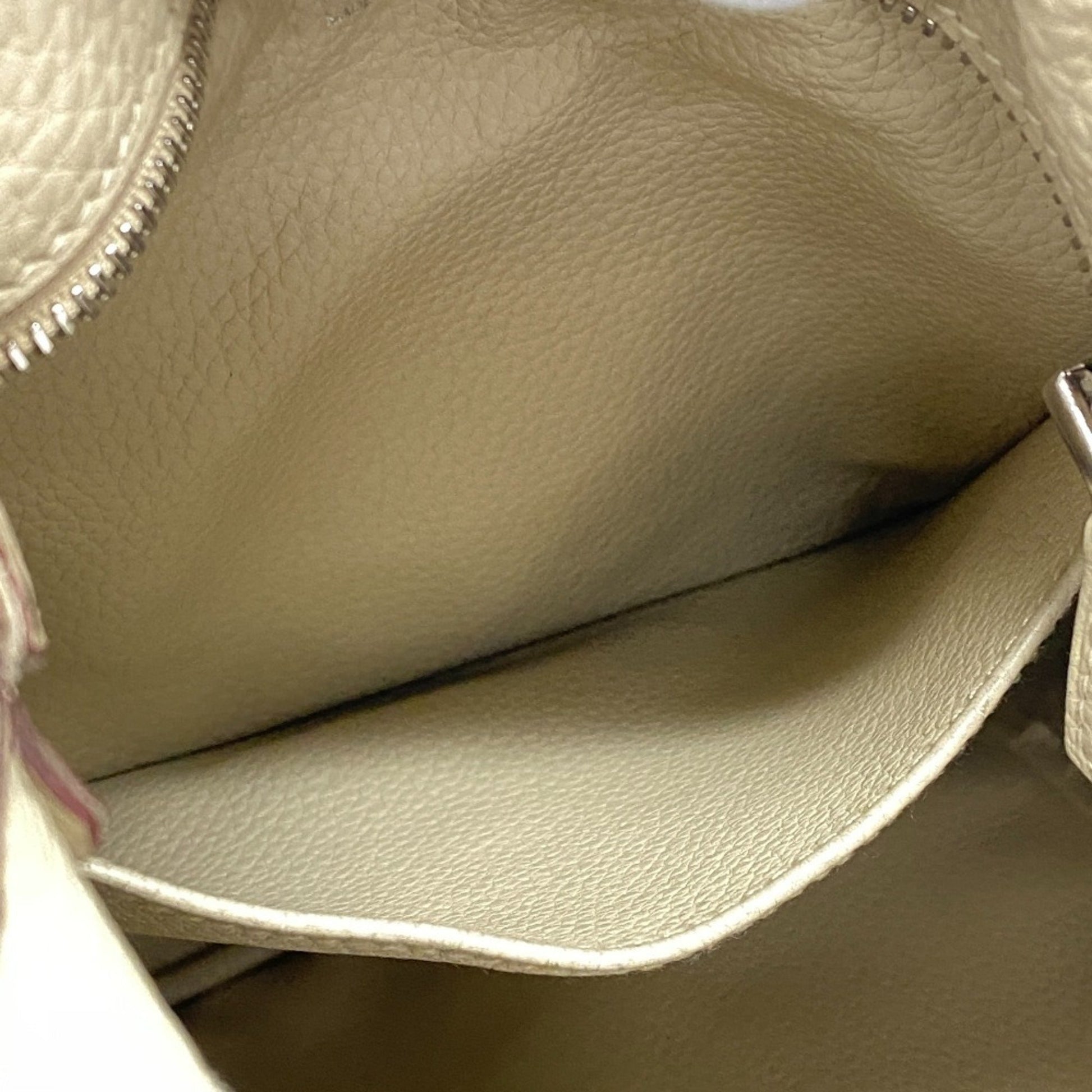 Hermès Goodnews, Beige, Leather, shoulder