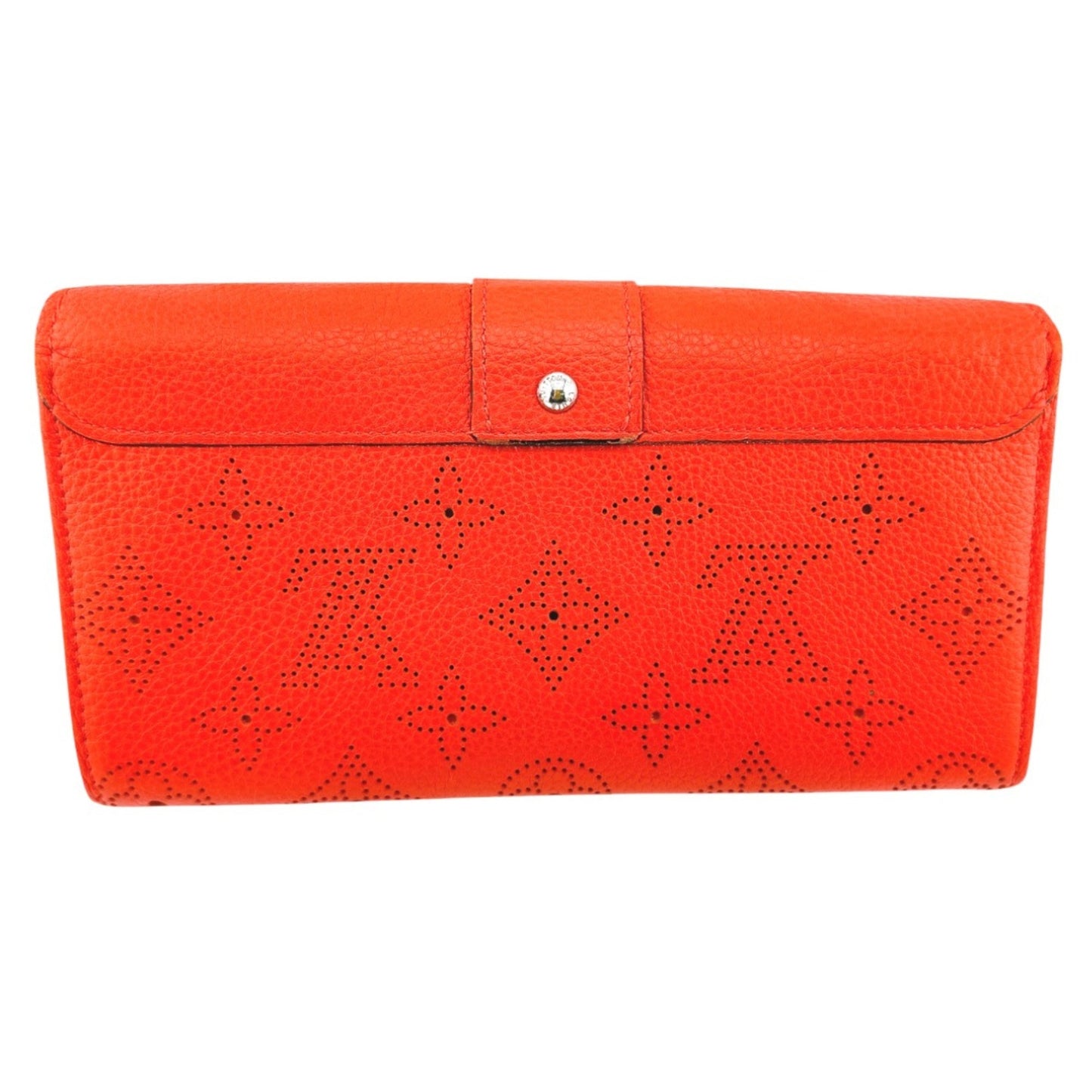 Louis Vuitton Mahina, Red, Leather, wallet