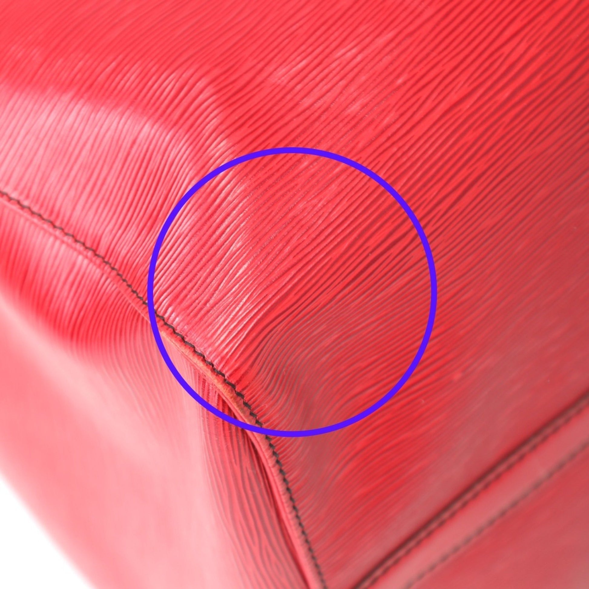 Louis Vuitton Keepall 60, Red, Leather, travel