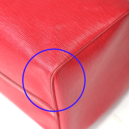Louis Vuitton Keepall 60, Red, Leather, travel