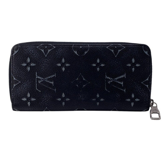 Louis Vuitton Zippy wallet, Black, Canvas, wallet