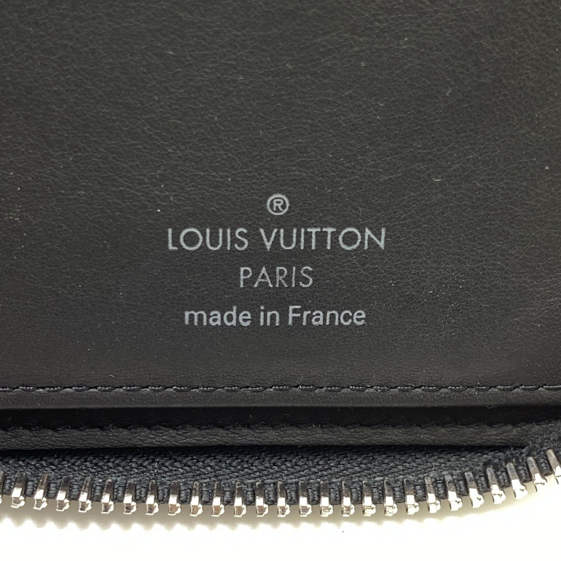 Louis Vuitton Zippy wallet, Black, Canvas, wallet