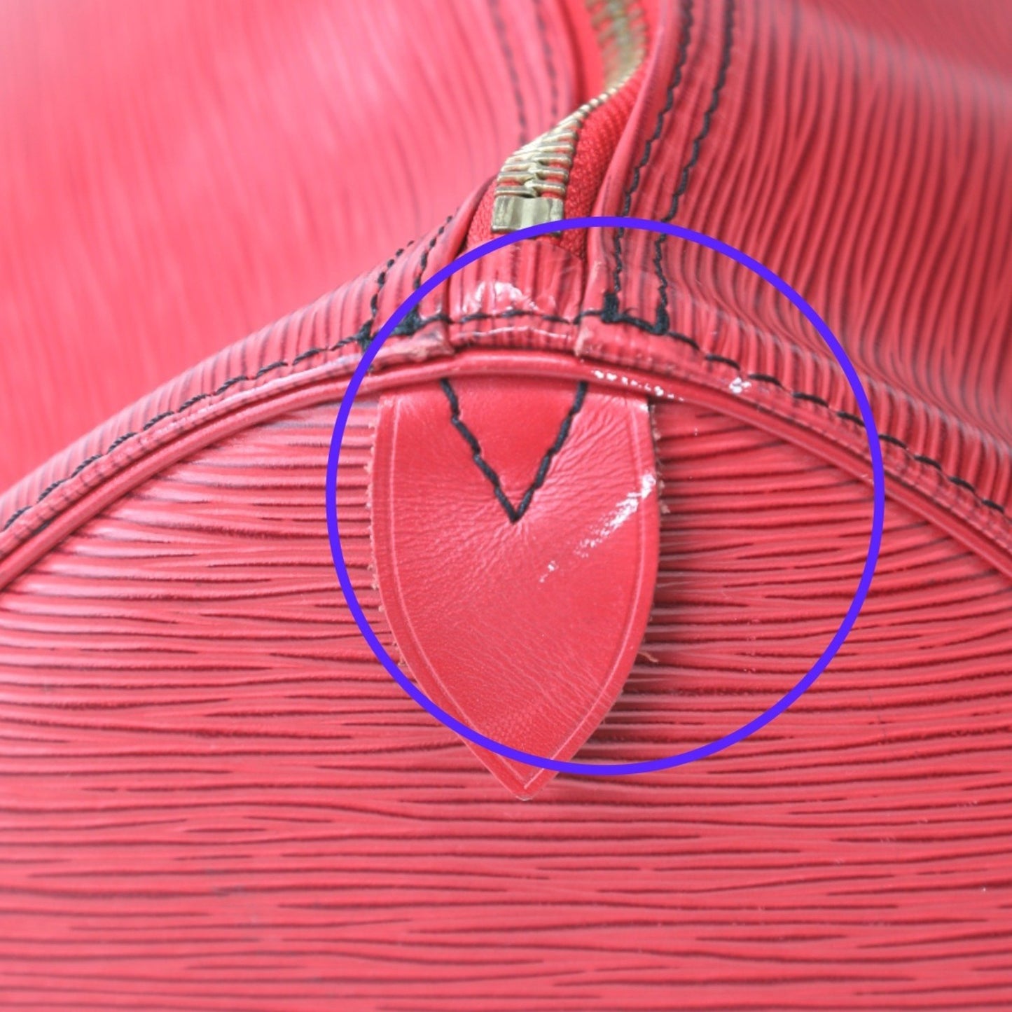 Louis Vuitton Keepall 50, Red, Leather, travel