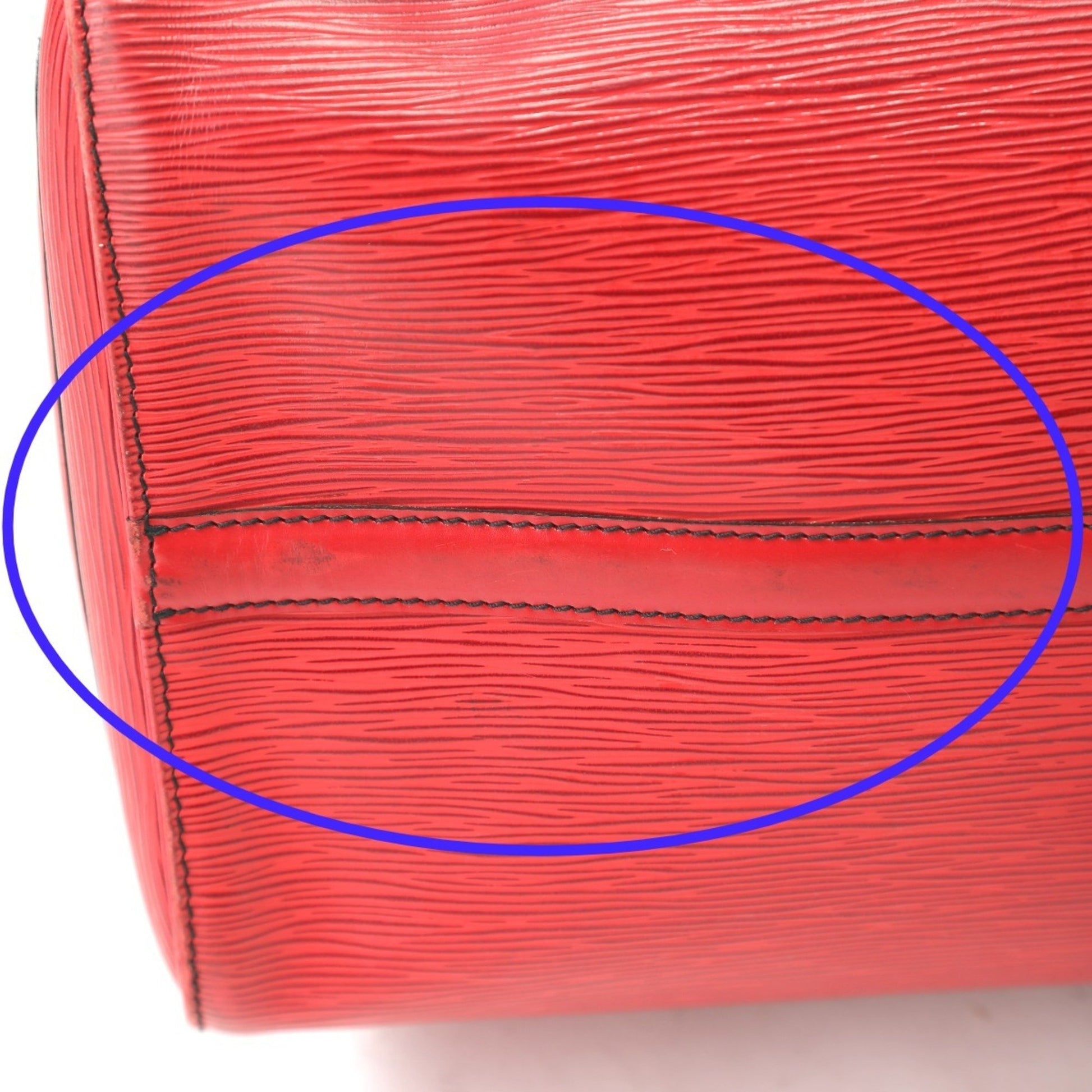 Louis Vuitton Keepall 50, Red, Leather, travel