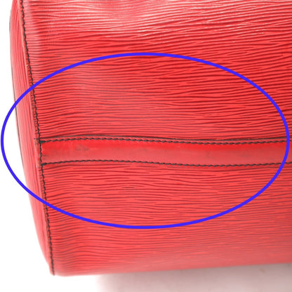 Louis Vuitton Keepall 50, Red, Leather, travel
