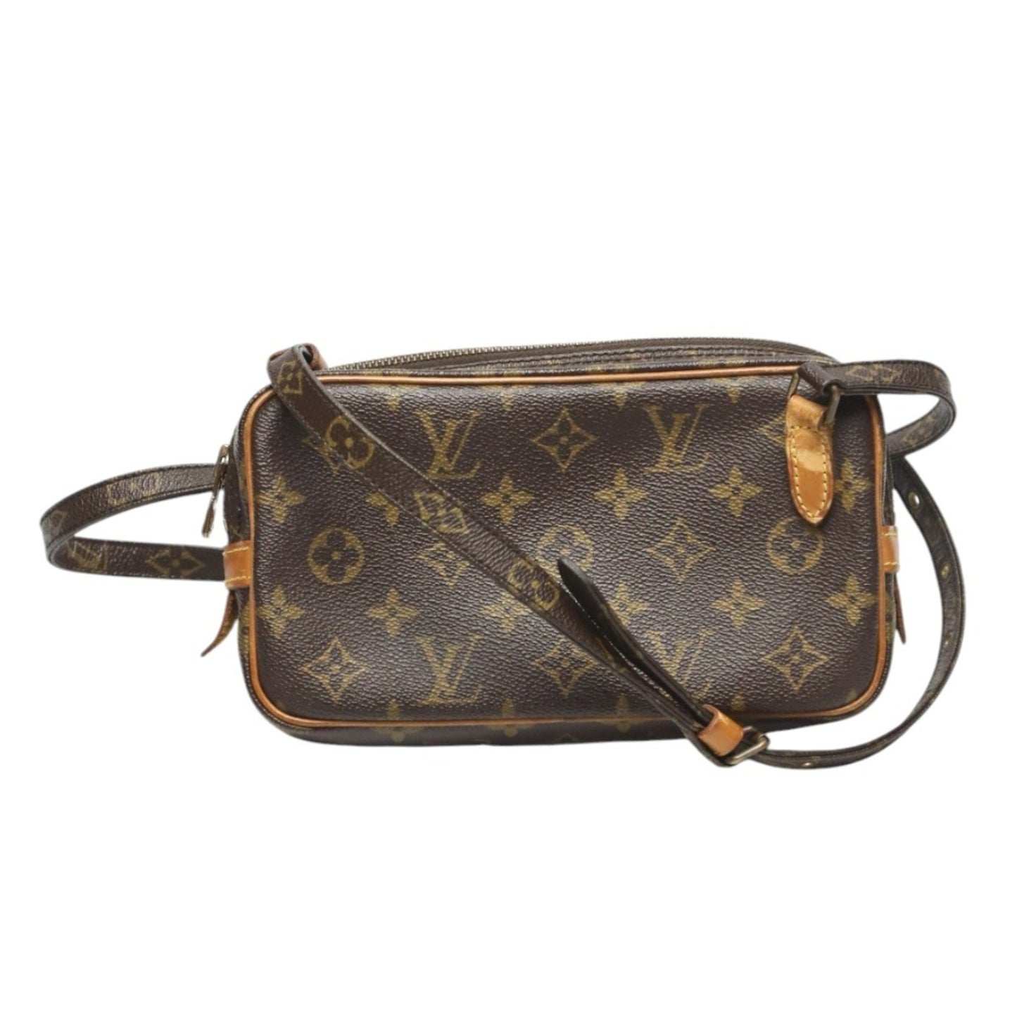 Louis Vuitton Marly, Brown, Canvas, shoulder
