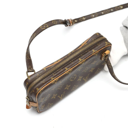 Louis Vuitton Marly, Brown, Canvas, shoulder