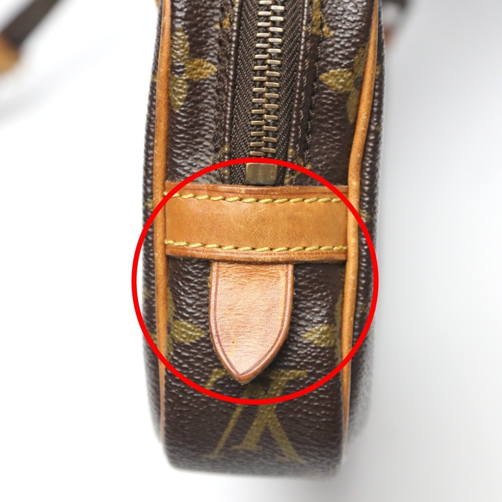Louis Vuitton Marly, Brown, Canvas, shoulder