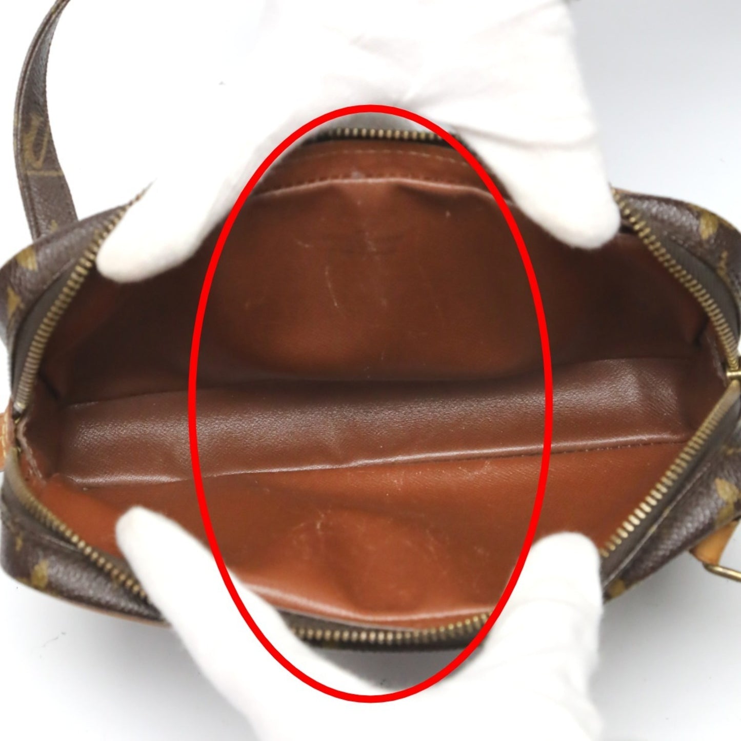 Louis Vuitton Marly, Brown, Canvas, shoulder