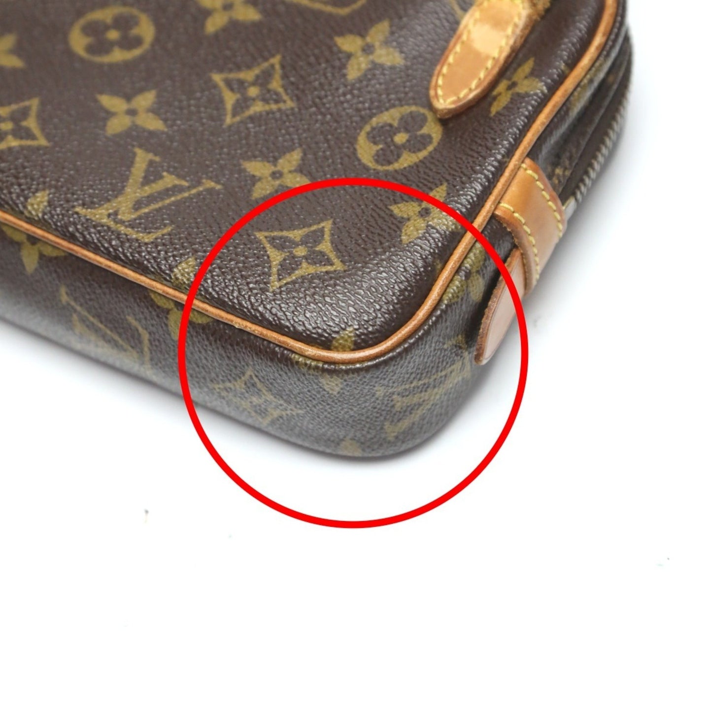Louis Vuitton Marly, Brown, Canvas, shoulder