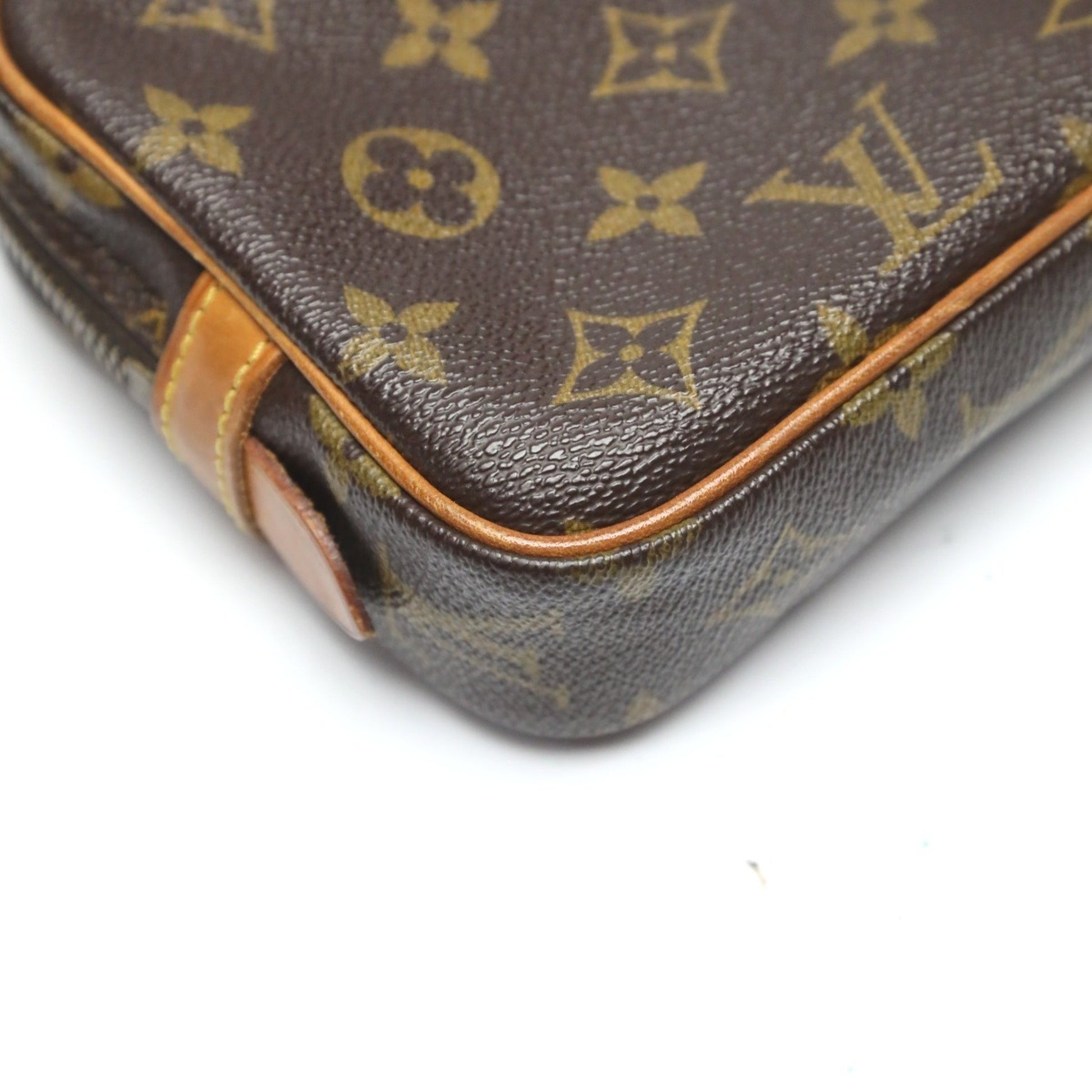 Louis Vuitton Marly, Brown, Canvas, shoulder