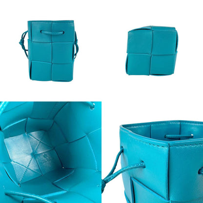 Bottega Veneta Cassette, Blue, Leather, shoulder