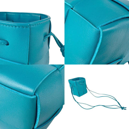 Bottega Veneta Cassette, Blue, Leather, shoulder