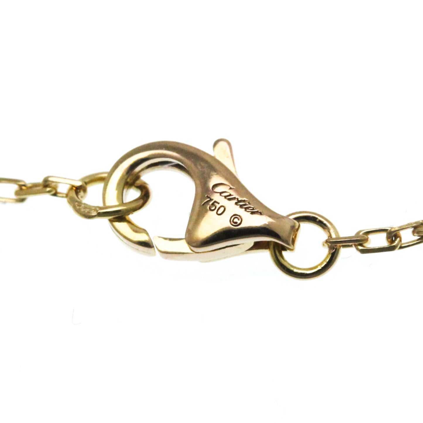 Cartier Logo Double C Necklace, Gold, Rose Gold, bracelet