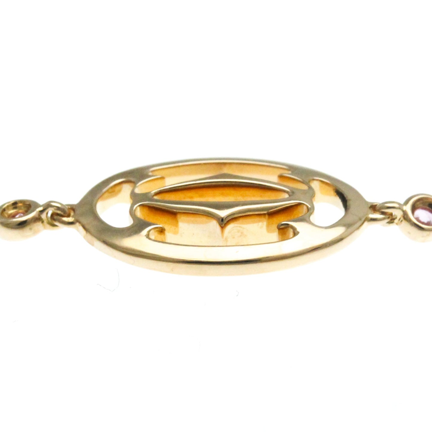 Cartier Logo Double C Necklace, Gold, Rose Gold, bracelet