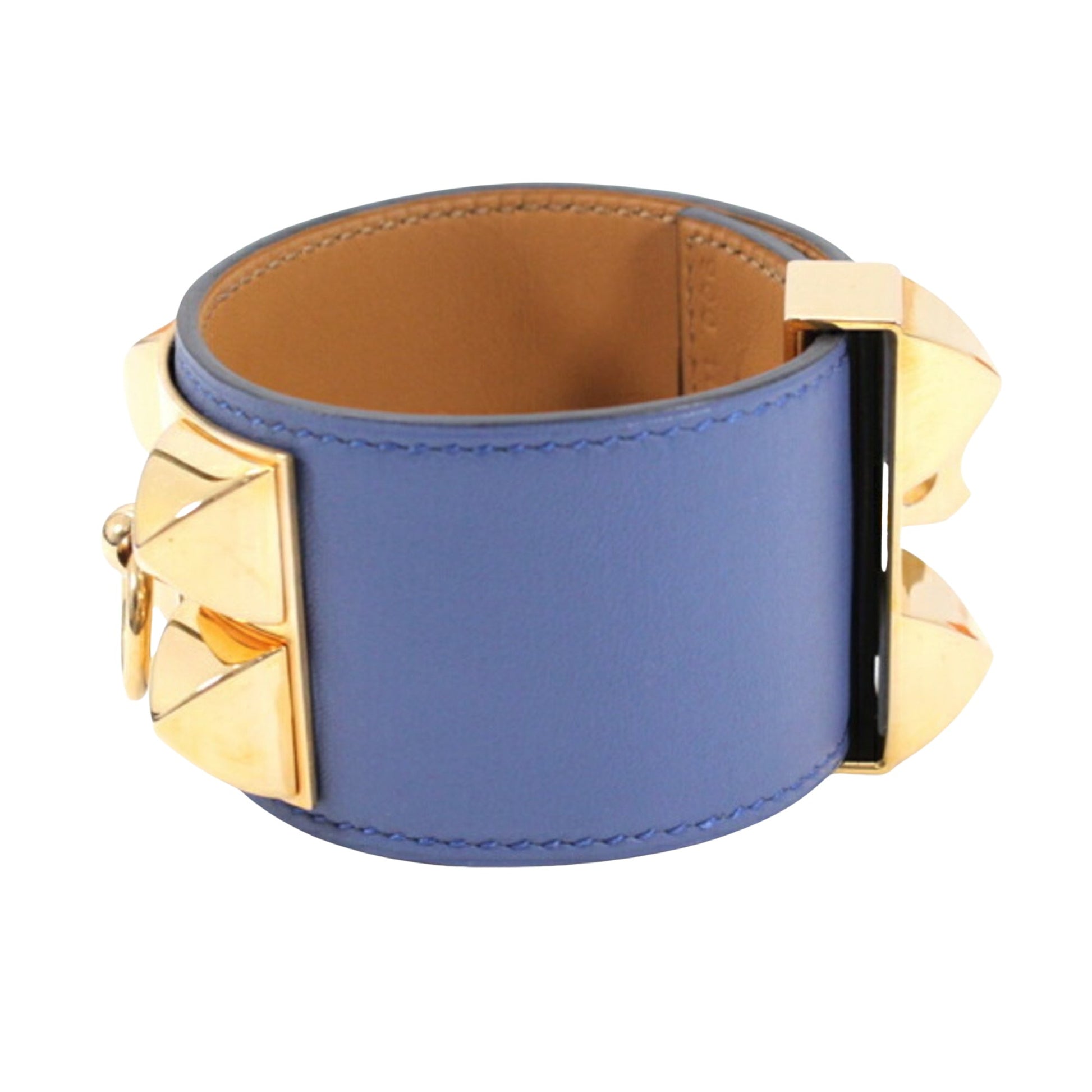 Hermès Collier de chien, Blue, Leather, bracelet