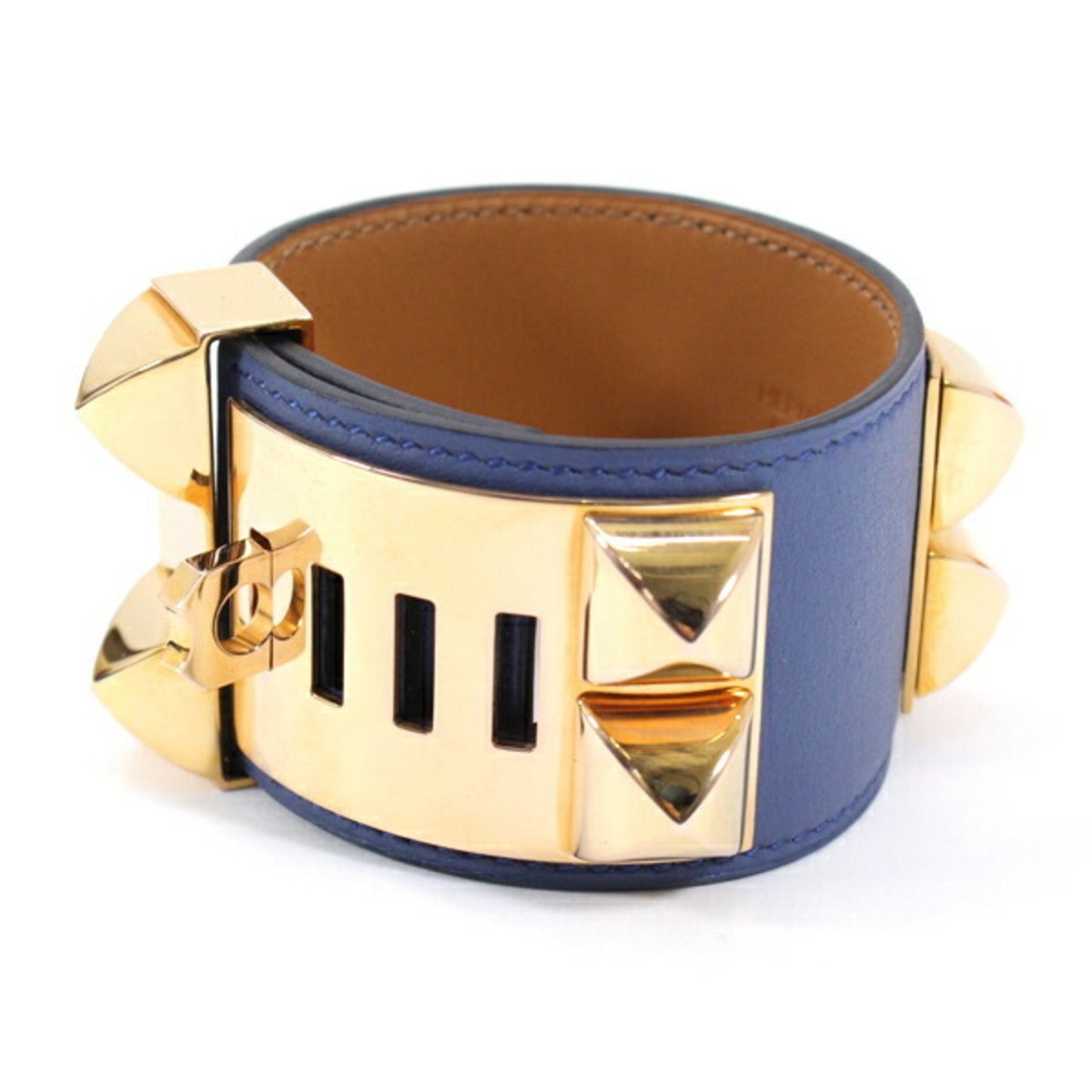 Hermès Collier de chien, Blue, Leather, bracelet