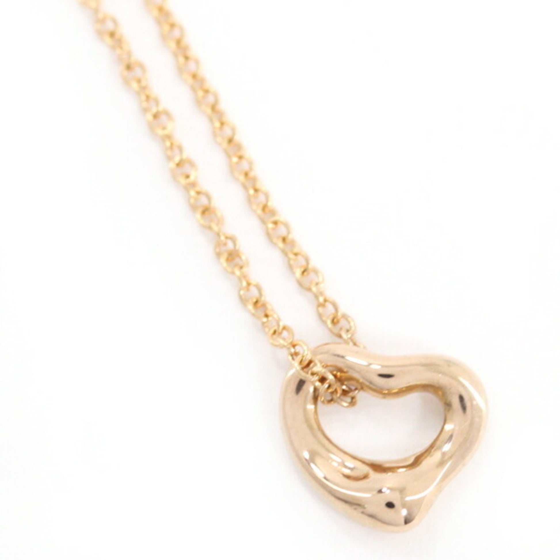 Tiffany & Co Open Heart, Gold, Rose Gold, necklace