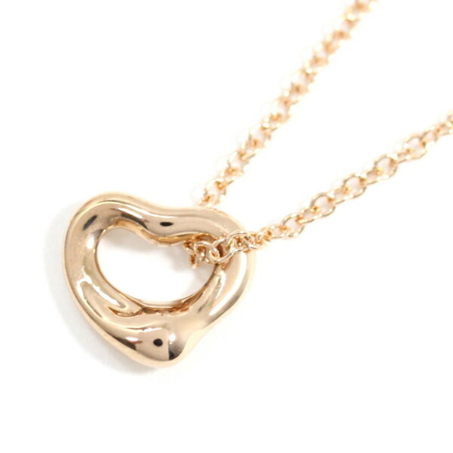 Tiffany & Co Open Heart, Gold, Rose Gold, necklace