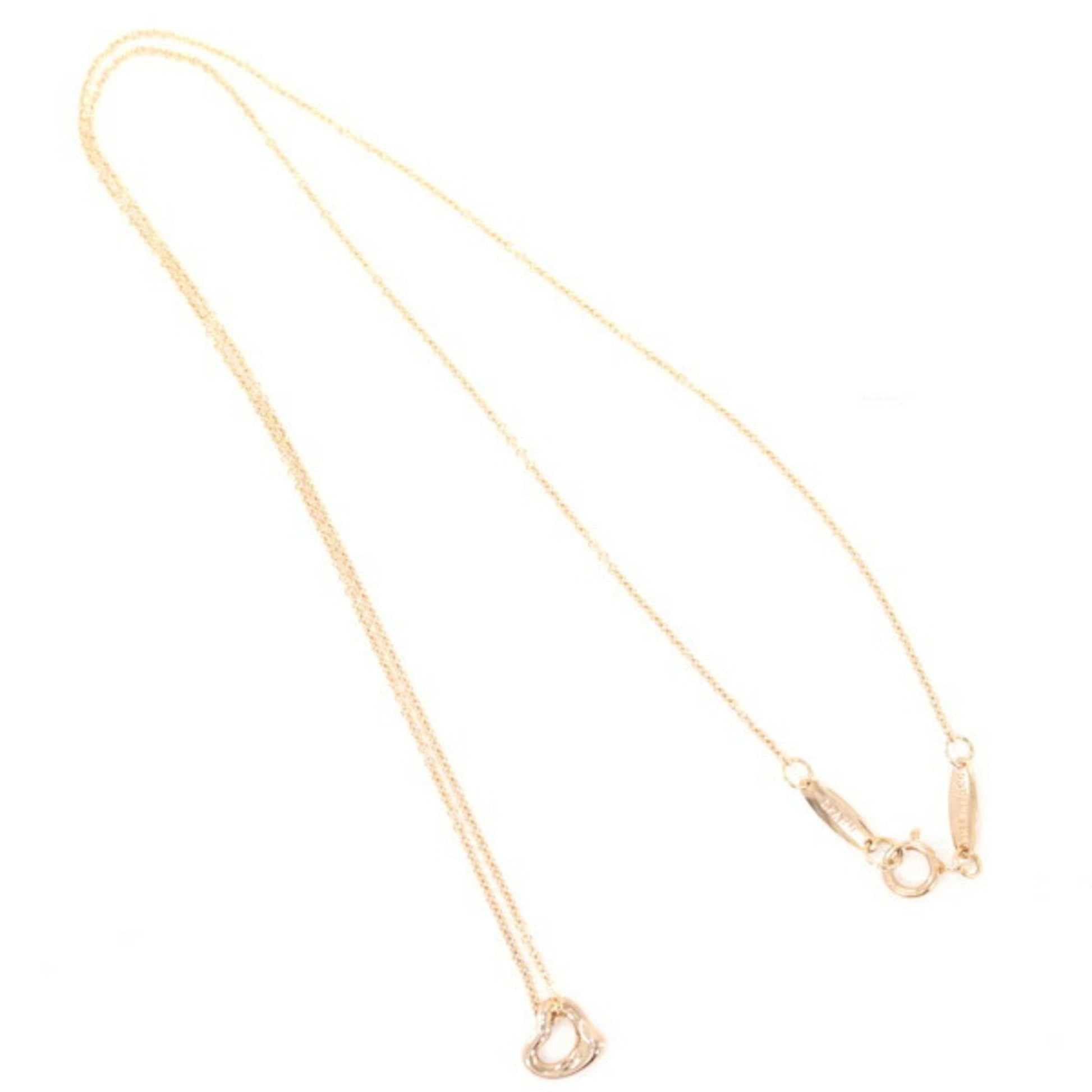 Tiffany & Co Open Heart, Gold, Rose Gold, necklace