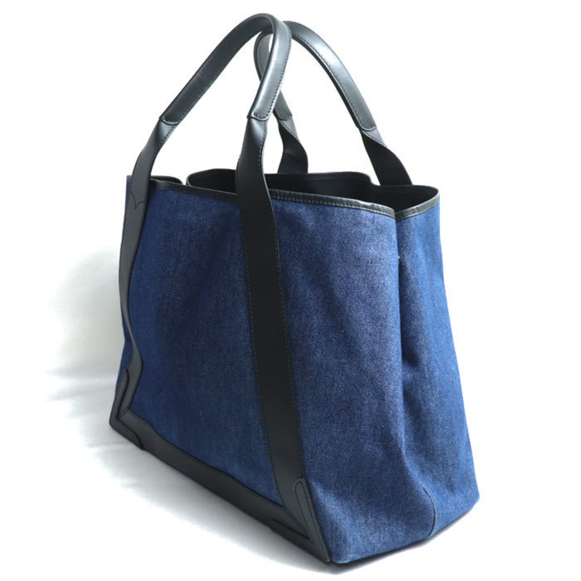 Balenciaga Cabas, Blue, Denim - Jeans, tote