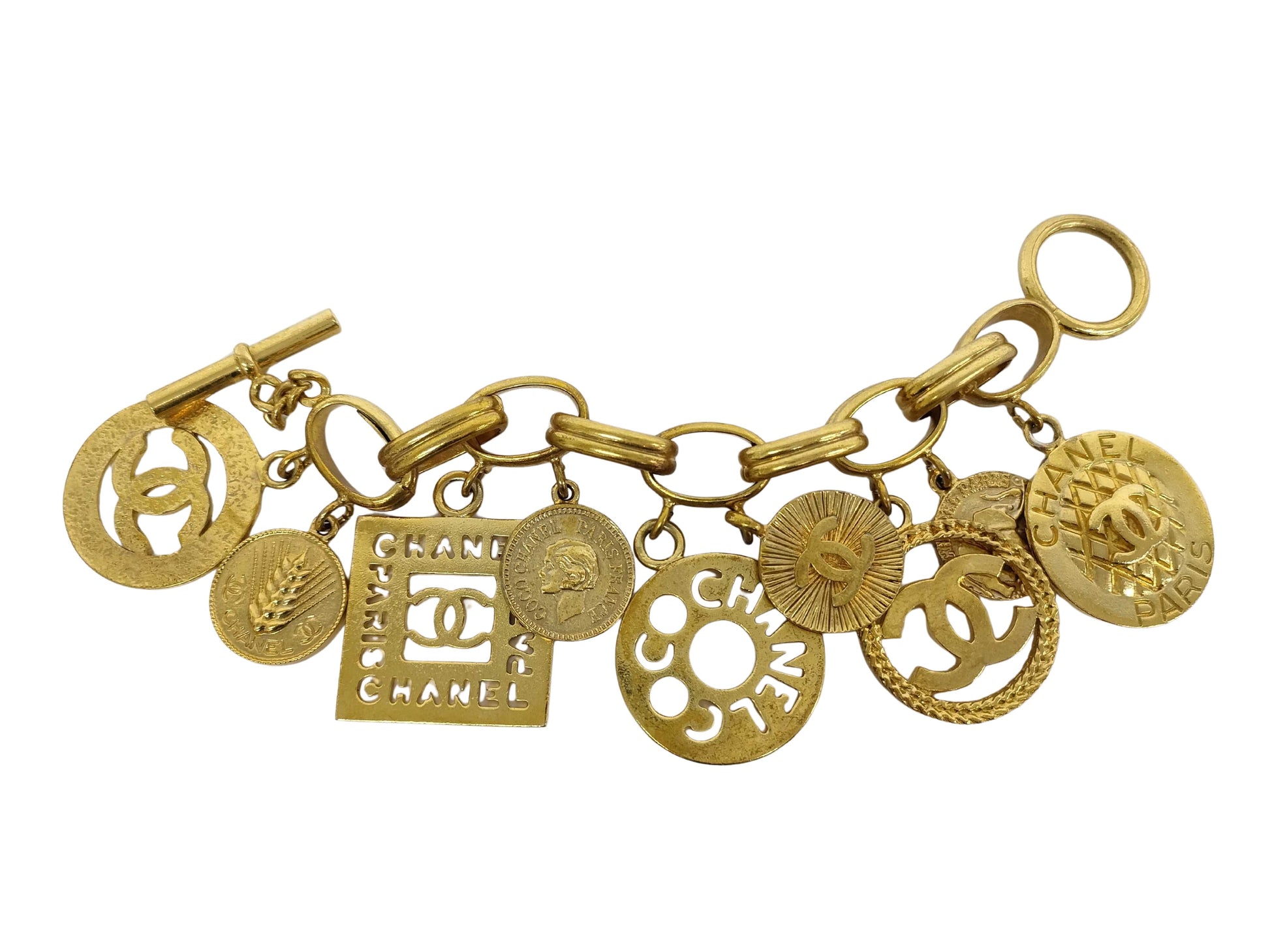 Chanel Coco Mark, Gold, Metal, bracelet