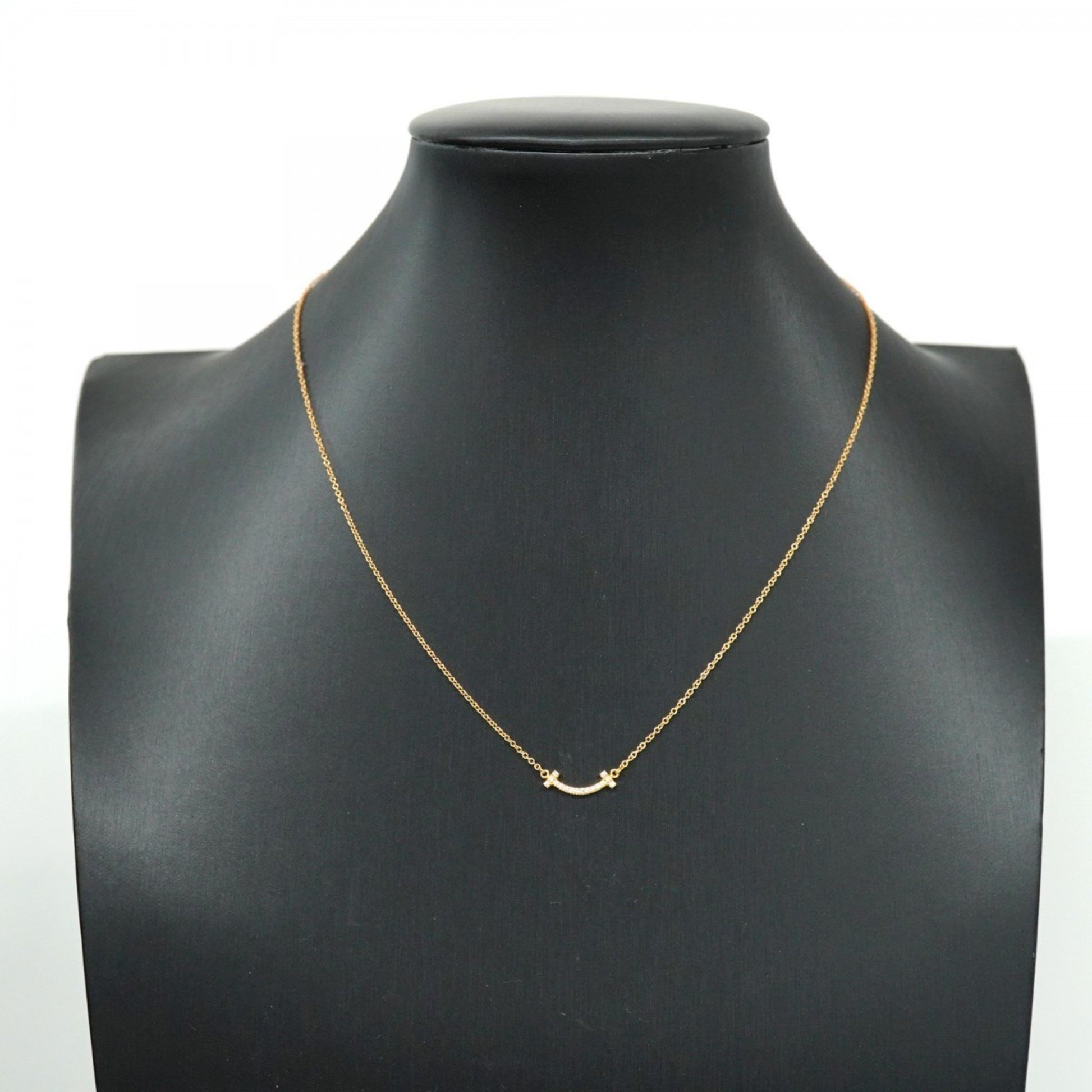 Tiffany & Co T Smile, Gold, Yellow Gold, necklace