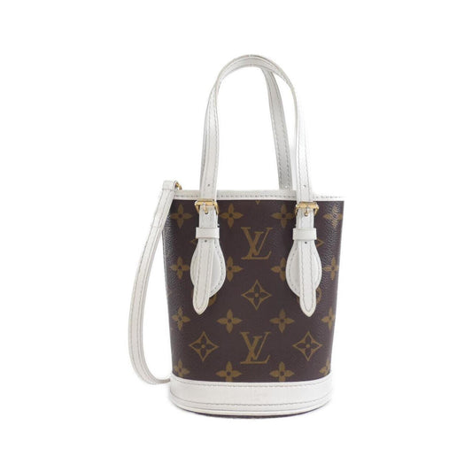 Louis Vuitton Bucket, Brown, Canvas, handbag