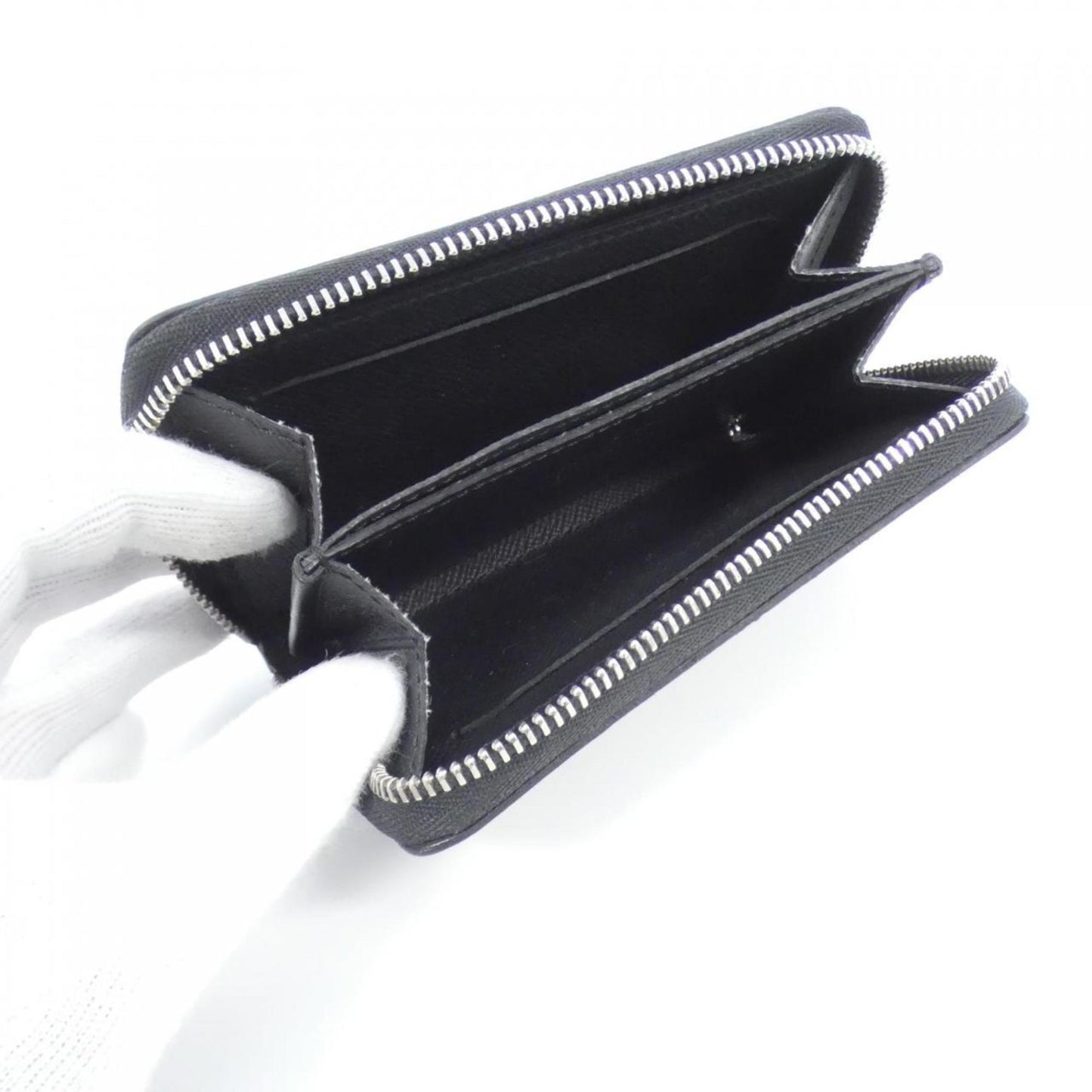 Louis Vuitton Zippy coin purse, Black, Leather, wallet